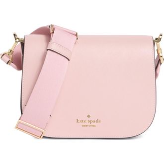 Kate Spade New York madison saffiano leather saddle bag in Tutu Pink at Nordstrom Rack