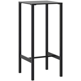 vidaXL Bar Table Black 50x50x110 cm Powder-coated Steel vidaXL