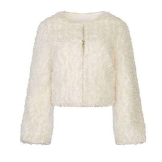 Anne Fontaine Flore Jackets in Moon White at Nordstrom, Size 44 Eu