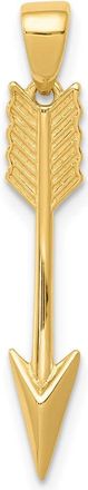 Diamond2Deal 14k Yellow Gold Polished 3-D Arrow Pendant