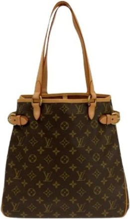 Louis Vuitton Pre-owned Tote Bags, female, Brown, Size: ONE SIZE Pre-owned Batignolles Vertical Monogram Shoulder Bag