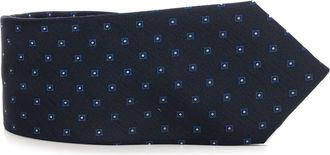 Canali Cravatta in seta Blu Canali Uomo