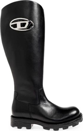 Diesel D-Hammer HB Hoge Laars - Dames - Hoge Laarzen - Zwart - 40 EU - Leer - Schoenen
