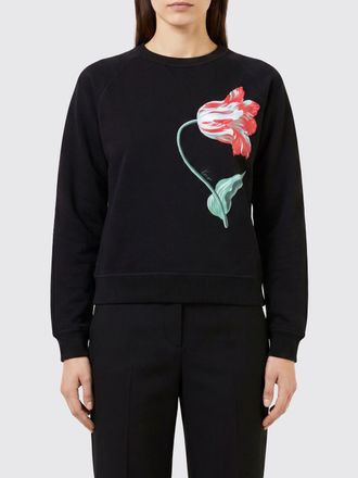 Kenzo Felpa girocollo in cotone relaxed fit con stampa floreale