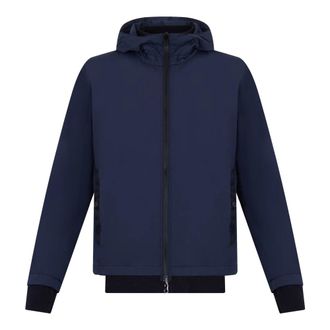 Stone Island Light Jackets, male, Blue, Size: 3XL Light Jacket with Hood