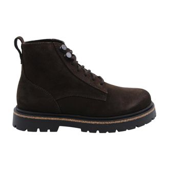 Birkenstock Schoenen, Dames, Bruin, 38 EU, Leer, Rabier Enkellaarsjes