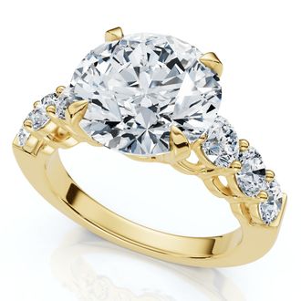Pompeii3 Certified 5Ct Diamond Engagement Ring 14k Gold or Platinum Lab Grown
