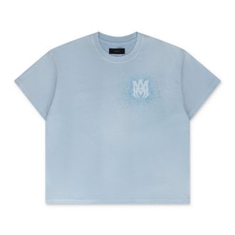 Amiri Ashley Blue Crystal Burst MA Tee