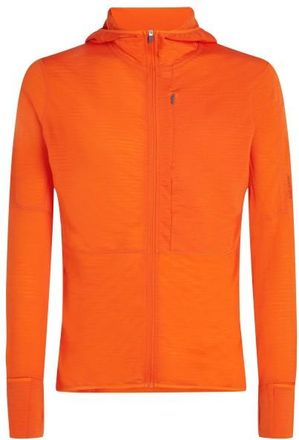 Icebreaker Merino 200 Realfleece Descender L/S Zip Hoodie Fleecepullover für Herren | orange