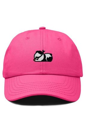 Dalix Pandit Panda Dad Cap in Hot Pink at Nordstrom