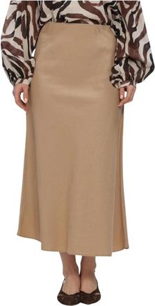 Beaumont Amsterdam Luna Skirt - Dames - Midirokken - Beige - XS - Rokken