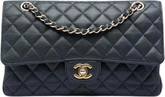 Chanel Pre-owned Classic Flap Bag - Dames - Vintage Schoudertas - Zwart - ONE Size - Leer - Vintage
