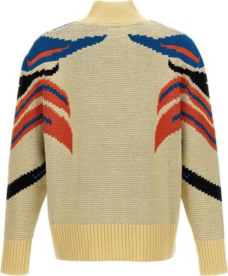 Bluemarble Jacquard Wool Sweater - Cream