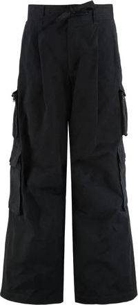 Dolce & Gabbana Faille Cargo Broek - Heren - Wijde Broeken - Zwart - M - Katoen - Broeken