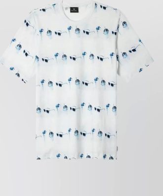 Paul Smith cotton t shirt ice cream sunglasses print