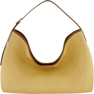 Vince Medium Vivian Raffia Hobo Bag in Natural at Nordstrom