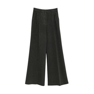 Via Masini 80 Pantalones Anchos - Trousers - Mujer - Gris - 3XL