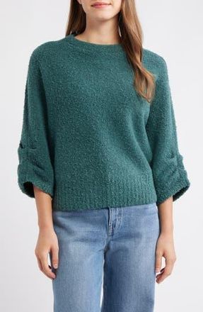 Wit & Wisdom Boucl&eacute; Sweater in Posy Green at Nordstrom Rack, Size Small