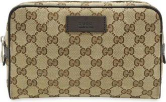 Gucci Pre-owned Belt Bags, female, Beige, Size: ONE SIZE Pre-owned Cosmetic Pouch