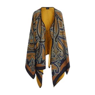 Etro Cappa asimmetrica - - Jackets - Donna - Multicolore - ONE SIZE