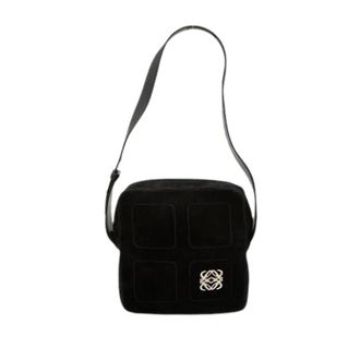 Loewe Pre-owned Suede Shoulder Bag - Dames - Pre-owned - Zwart - Maat: ONE Size Su&egrave;de