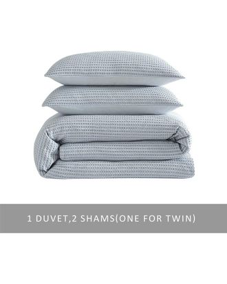 Kenneth Cole Kcny Solid Waffle Comforter Set