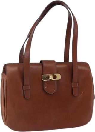 Celine Pre-owned Vintage Handbag - Dames - Vintage Handtas - Bruin - ONE Size - Leer - Vintage