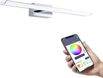 Eglo Connect.z Smart Home Led per specchio Tabiano-Z, l 60,5 cm, ZigBee, app e controllo vocale, colore della luce regolabile, dimmerabile, lampada da