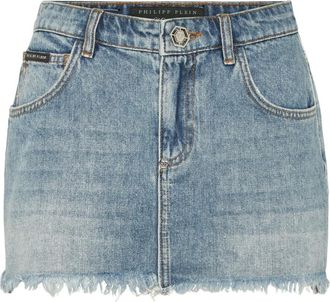 Philipp Plein Denim rok - Blauw