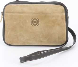 Loewe Beige Brown Leather Handbag Shoulder Bag Tote Bag (Pre-Owned)