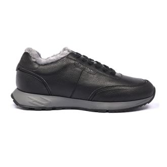 Baldinini Leren Sneakers - Heren - Schoenen - Zwart - Maat: 45 EU Leer