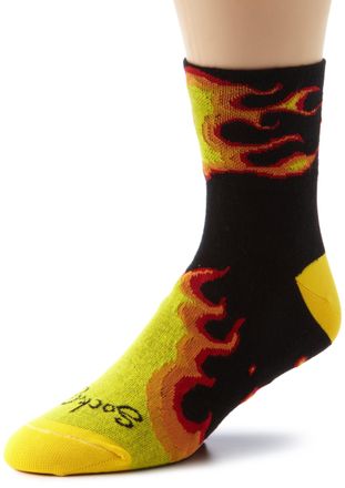 SockGuy SockGuy Mens Fireball Socks - black - L-X-L