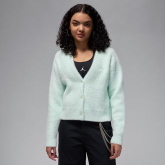 Nike Jordan Womens Jordan LNY Cardigan in Green | HQ6074-394