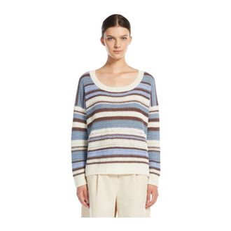 Max Mara Round-neck Knitwear, female, Multicolor, Size: S Round-neck Knitwear