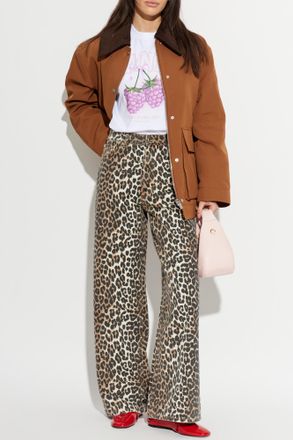 Ganni Long-sleeve T-shirt, Womens, White