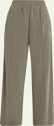 Brunello Cucinelli Cotton Pintuck Straight-Leg Travel Pants