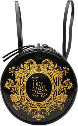 Gucci Pre-owned Gucci MLB Leather LA Angels Round Backpack Unisex 543324 493075