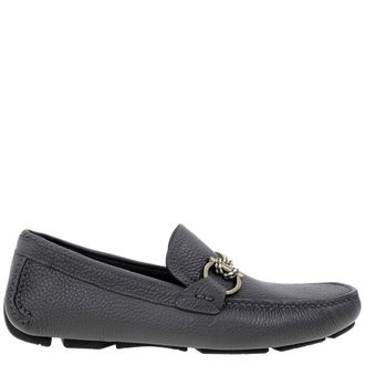Ferragamo Gancini Pebbled Driving Shoes, Size 5
