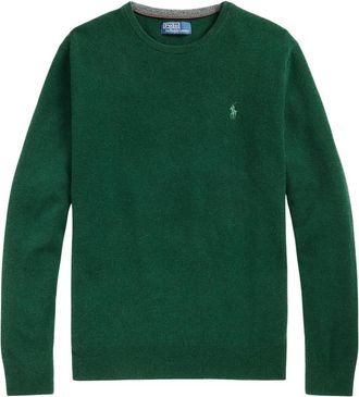 Ralph Lauren Trui met ronde hals - Heren - Ronde hals truien - Groen - 2XL - Truien & Vesten