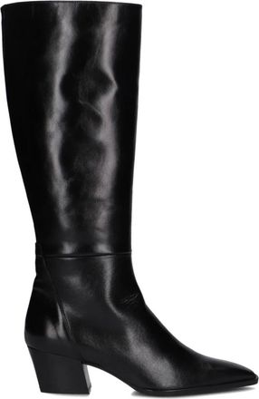 Zinda Schoenen, Dames, Zwart, 40 EU, Leer, Zwarte Leren Hoge Laarzen 3227
