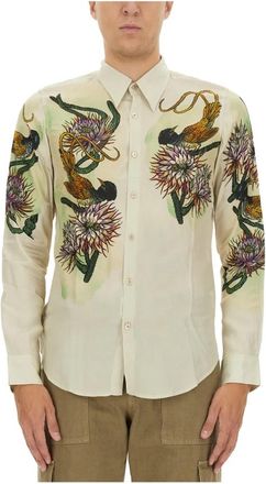 Dries Van Noten M.w. Shirt - Heren - Casual Overhemden - Beige - L - Overhemden