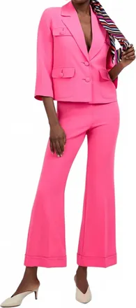 Trina Turk Bicocca Jacket In Magenta Milano