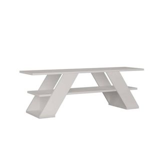 Calicosy TV Stand With 3 Shelves, 120 Cm Wide - Farfalla in White