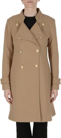 19V69 19V69 Womens Coat Camel ARMIE Fabric - Size Small