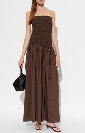 Matteau Strappy Dress, Womens, Brown