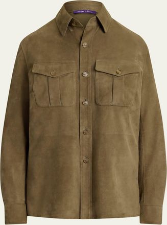 Ralph Lauren Collection Landry Lamb-Suede Shirt