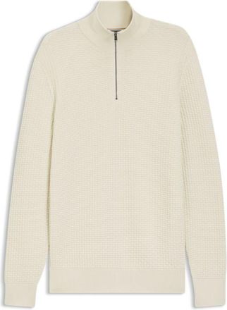 BOSS Quarter-zip sweater in cotton