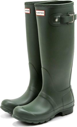 Hunter Womens Original Tall Rain Boot In Hunter Green