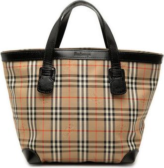 Burberry Pre-owned Burberry Haymarket Check Coated Canvas Tote Ladies 3MWR8SCZ6R5DDJSW