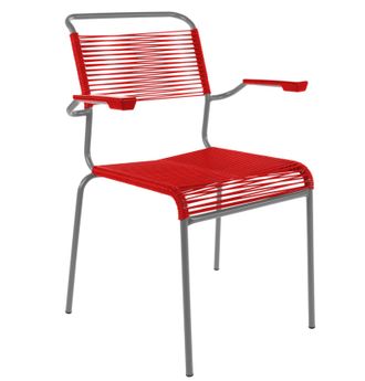 Schubiger M&ouml;bel Spaghetti-Stuhl S&auml;ntis mit Armlehnen